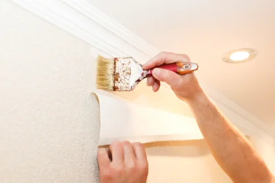 Pose de papier peint à Roanne — revêtements muraux et toiles de verre
